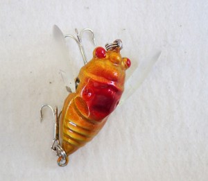Cicada Winged 38mm Gold and Orange